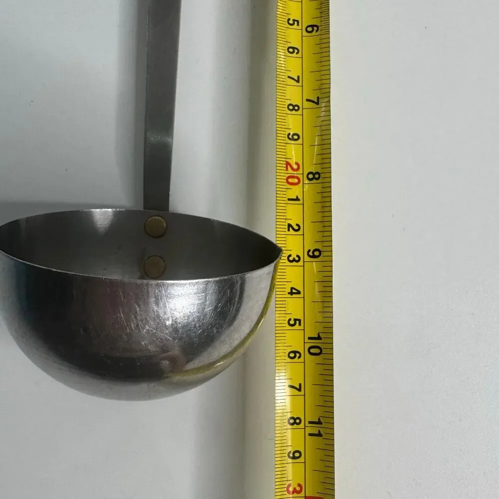Vintage Royal Brand Sharpcutter Stainless Steel Ladle Black Handle USA